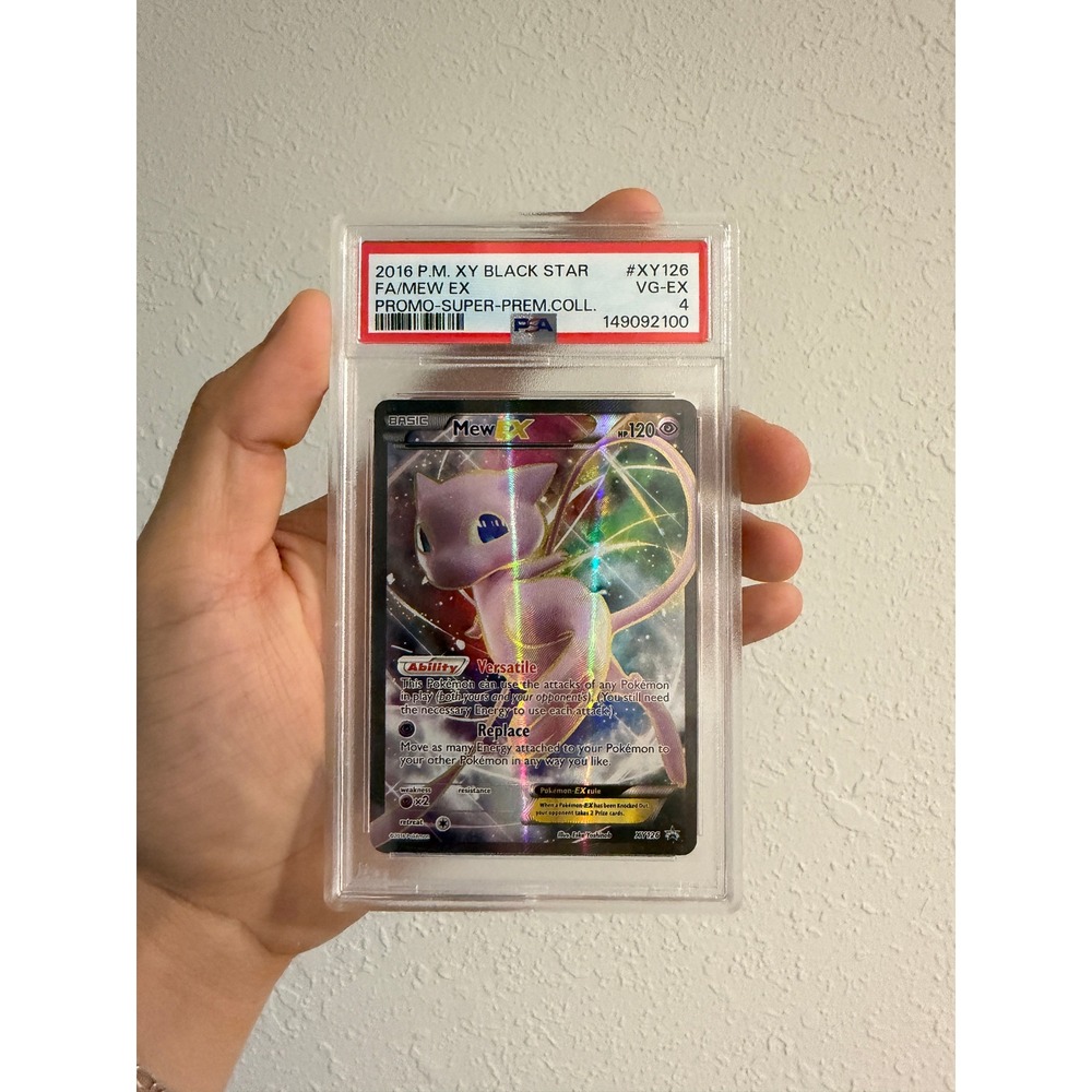 2016 Pokemon XY Black Star Mew EX Full Art Promo XY126 PSA 4 VG-EX Super-Premium